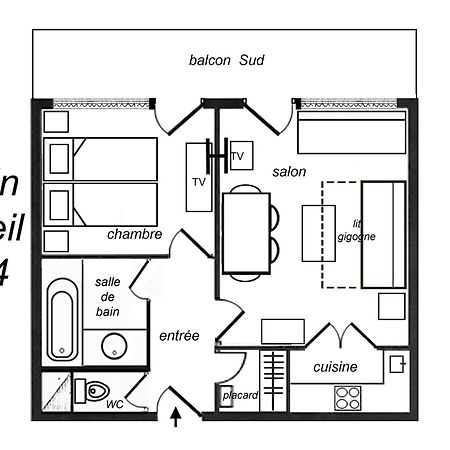 Appartement Ensoleille Avec Tv, Proche Pistes Et Commerces, Residence Plein Soleil, Les Allues - Fr-1-182-18 Méribel Exteriér fotografie